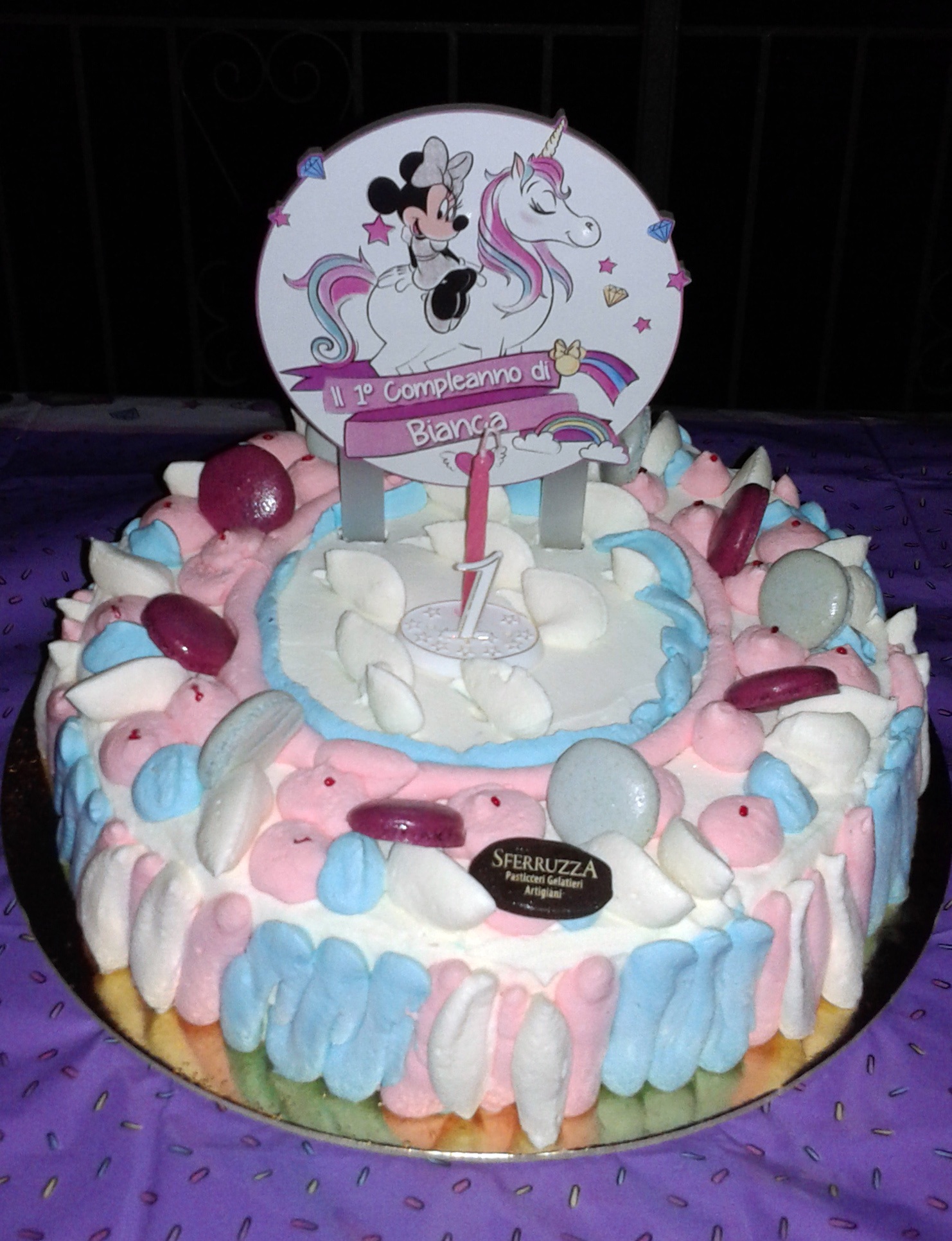 Topper cake “Minnie unicorn”. Taglio laser – Madoniegadget