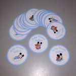Tag adesivi rotondi BABY SHOWER personalizzati diametro cm. 4,8