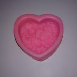 Stampo in silicone "Angioletto su cuore di rose"