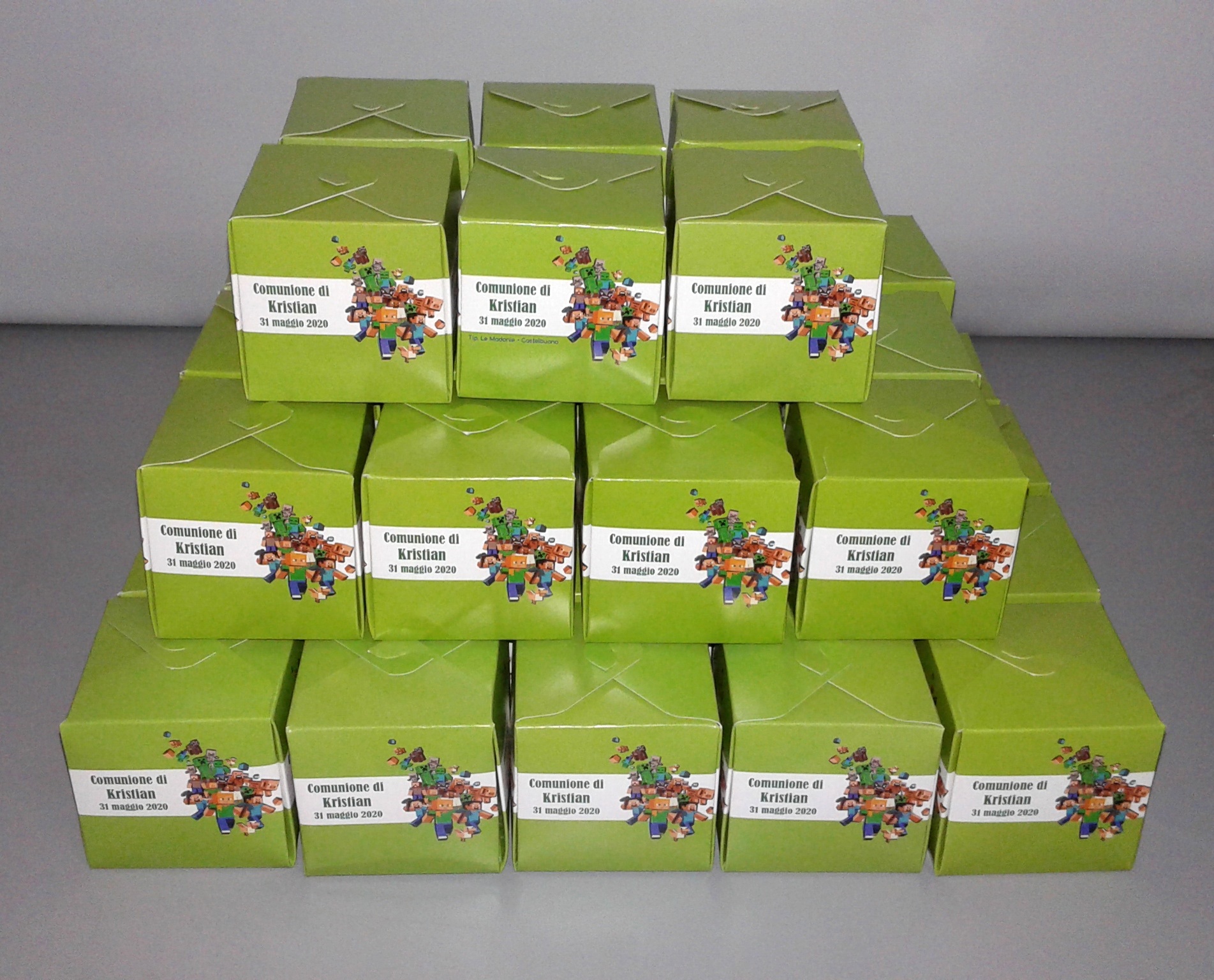 Scatolina box porta caramelle MINECRAFT – Madoniegadget