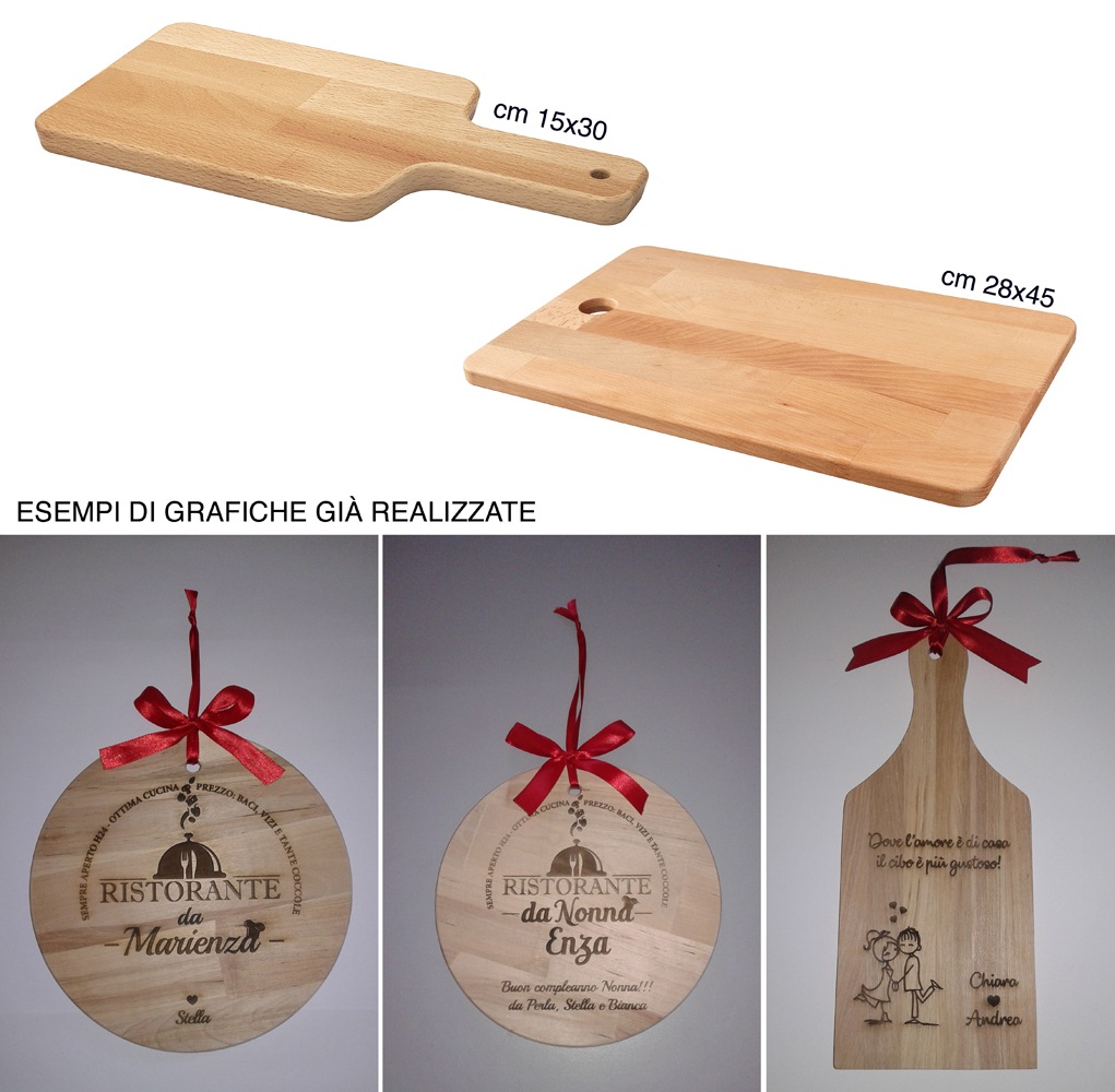 Tagliere legno Spritz time - con incisione personalizzata