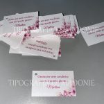 Bigliettini/Tag ringraziamento Prima Comunione - tema fiori