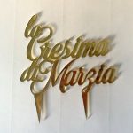 Topper cake "La Cresima di ..." - taglio laser