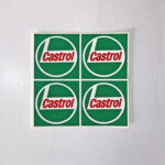 Adesivi CASTROL vintage 80s Original - n. 4 pz