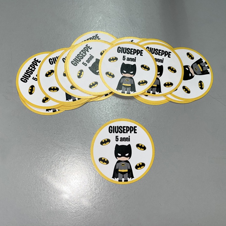 Biglietti/tag o adesivi per compleanno Lego Batman – Madoniegadget